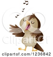 Cute Nightingale Singing