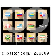 National Flag Icons On Black 2