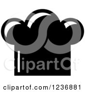 Clipart Of A Black And White Chef Hat Icon Royalty Free Vector Illustration