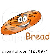 Poster, Art Print Of Happy Bread Character With Text