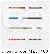Poster, Art Print Of Colorful Slider Buttons