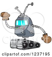 Robot Holding Up A Gloved Hand