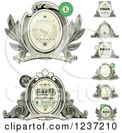 Clipart Of Money Design Elements Royalty Free Vector Illustration by BestVector
