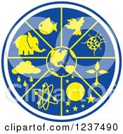 Poster, Art Print Of Blue And Yellow Science World