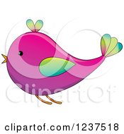 Poster, Art Print Of Gradient Pink Bird