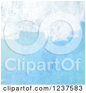Poster, Art Print Of Grungy Background Of Blue Paint Over White
