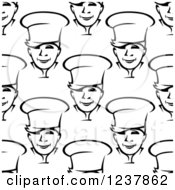 Poster, Art Print Of Seamless Background Pattern Of Male Chefs