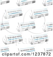 Poster, Art Print Of Seamless Background Pattern Of Business Newspapers