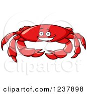 Poster, Art Print Of Happy Red Crab