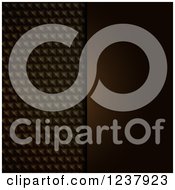 Clipart Of Brown Textured Metal And Plain Panels Royalty Free Vector Illustration