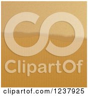 Clipart Of Torn Brown Paper Over Texture Royalty Free Vector Illustration
