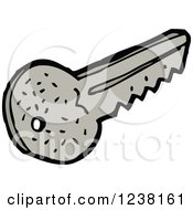 Clipart Of A Key Royalty Free Vector Illustration by lineartestpilot