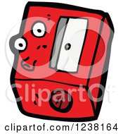 Poster, Art Print Of Red Pencil Sharpener Character