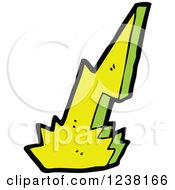 Clipart Of A Lightning Bolt Royalty Free Vector Illustration by lineartestpilot