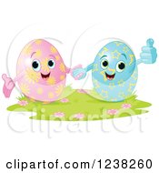 Poster, Art Print Of Happy Easter Egg Couple Holding Hands