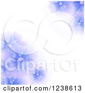 Poster, Art Print Of Purple Flower Background With Text Space