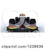 Poster, Art Print Of 3d Red And Yellow F1 Race Car