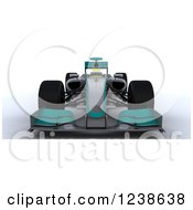 Poster, Art Print Of 3d Turuoise F1 Race Car