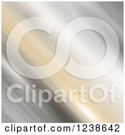 Clipart Of A Diagonal Brushed Metal Background Royalty Free Vector Illustration