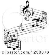 Black And White Music Note Design Element