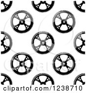 Poster, Art Print Of Seamless Background Pattern Of Gears 4