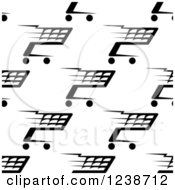 Clipart Of A Background Pattern Background Of Shopping Carts Royalty Free Vector Illustration by Vector Tradition SM