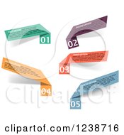 Poster, Art Print Of Colorful Infographic Ribbons