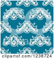 Poster, Art Print Of Seamless Background Pattern Of Floral Hearts