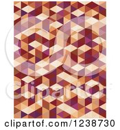 Clipart Of A Geometric Cubic Background Royalty Free Vector Illustration by Vector Tradition SM