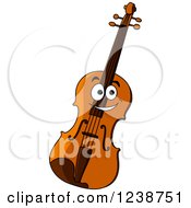 Poster, Art Print Of Happy Violin Character