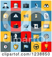 Poster, Art Print Of Colorful Seo And Website Icon Squares