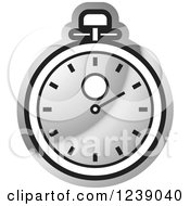 Poster, Art Print Of Silver Stopwatch