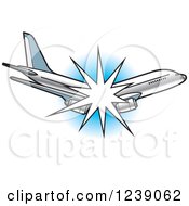 Poster, Art Print Of Breaking Commercial Airliner Plane