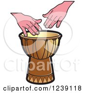 Poster, Art Print Of Drum And Hands 3