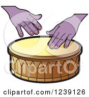 Poster, Art Print Of Drum And Hands 4