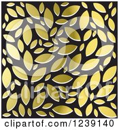 Clipart Of A Black And Gold Background Royalty Free Vector Illustration