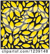 Clipart Of A Black And Yellow Background Royalty Free Vector Illustration