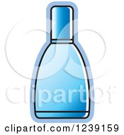Blue Glass Perfume Bottle 2