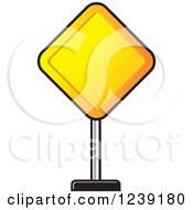 Diamond Yellow Road Sign