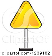 Poster, Art Print Of Round Triangle Road Sign
