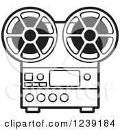 Silver Movie Projector And Film Reels