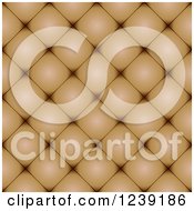 Poster, Art Print Of Seamless Brown Cusion Leather Texture Background