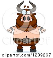 Happy Minotaur Bull Man