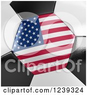Clipart Of A 3d Close Up Of A Greek Flag On A Soccer Ball Royalty Free Illustration by stockillustrations