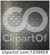 Clipart Of A 3d Patterned Metal Background Royalty Free CGI Illustration