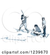 Poster, Art Print Of Baseball Umpire Catcher And Batter
