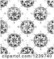 Seamless Background Pattern Of Compasses