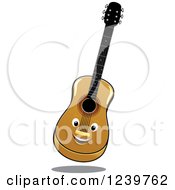 Poster, Art Print Of Happy Cartoon Guitar