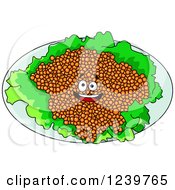 Poster, Art Print Of Cartoon Happy Red Caviar Platter