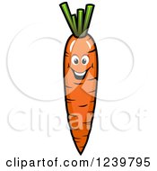 Poster, Art Print Of Cartoon Happy Carrot